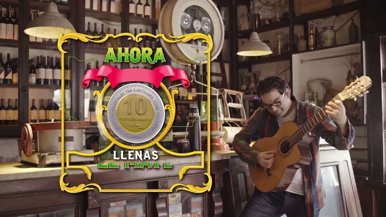 Cuadro del spot de Molino Puritas: Con 10 pesitos llenás el matecito